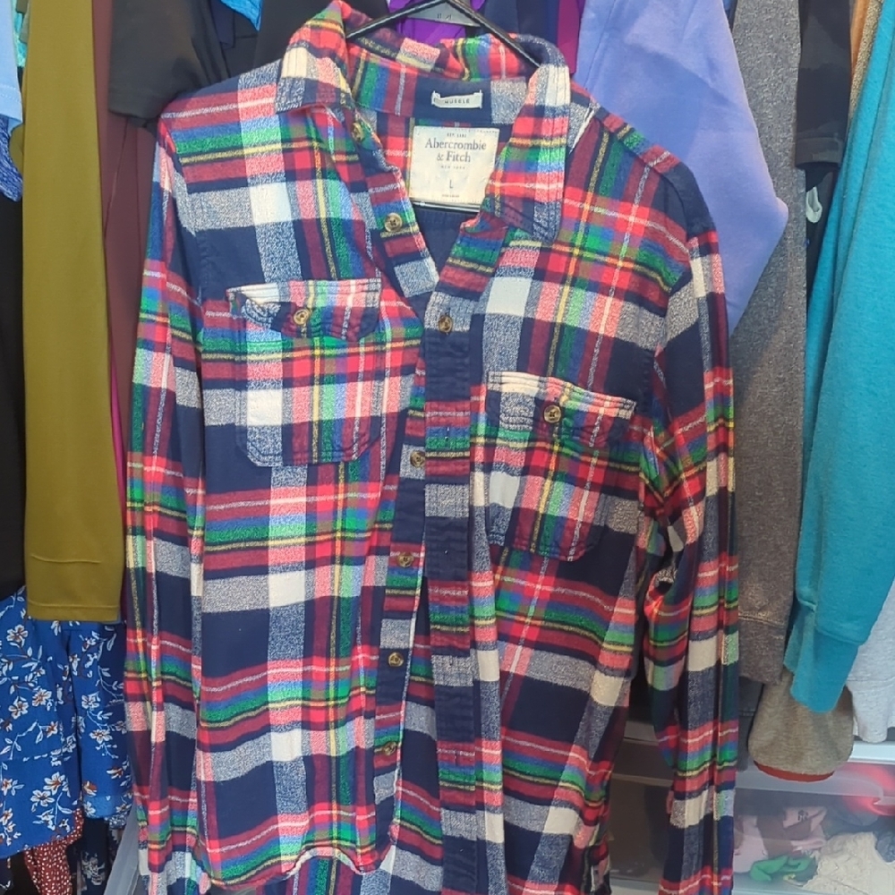Abercrombie & Fitch Plaid Flannel Shirt
